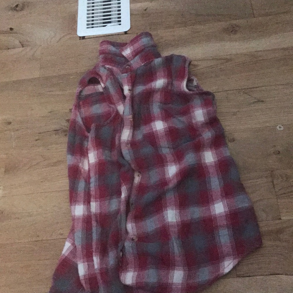 Flannel tank top